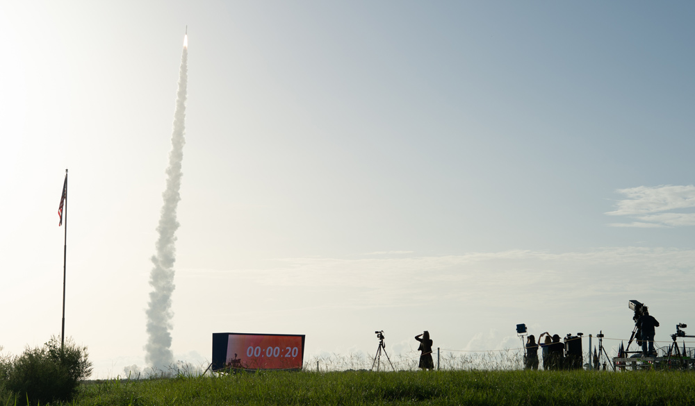 The rocket with NASA’s Mars 2020 Perseverance rover onboard launches from KSC