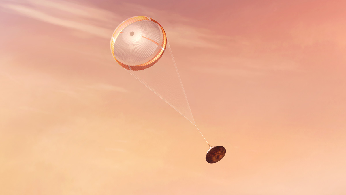 NASA’s Perseverance rover deploys a supersonic parachute