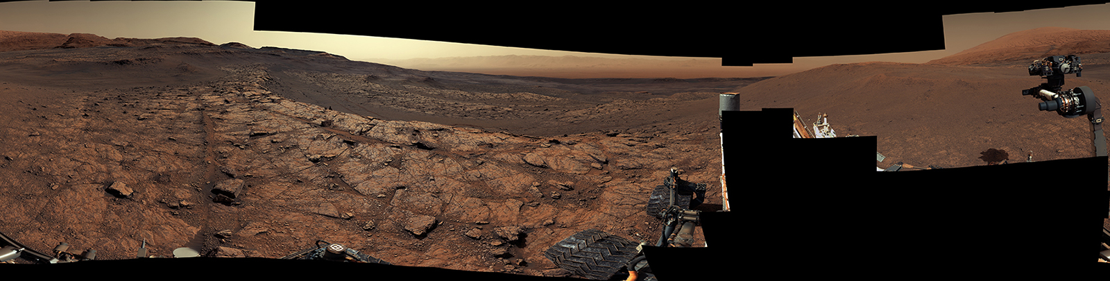 This panorama, made up of 122 individual images stitched together, was taken by NASA's Curiosity Mars rover on Nov. 18, 2020, the 2,946th Martian day, or sol, of the mission.