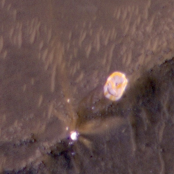 parachute from Mars 2020 landing