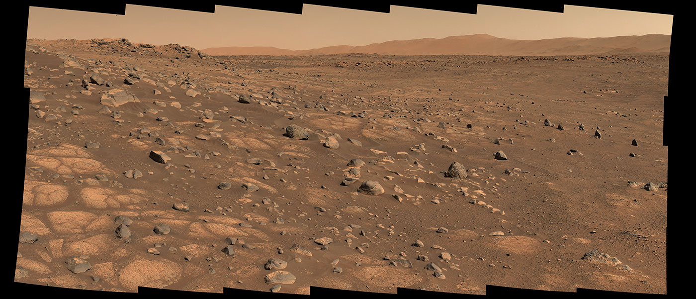 This image shows the area on Mars from which NASA’s Perseverance rover will collect its first rock sample.