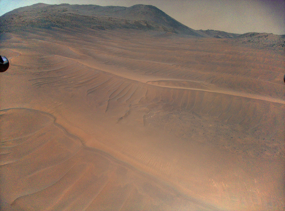 Ingenuity View of Sand Dunes During Flight 70
