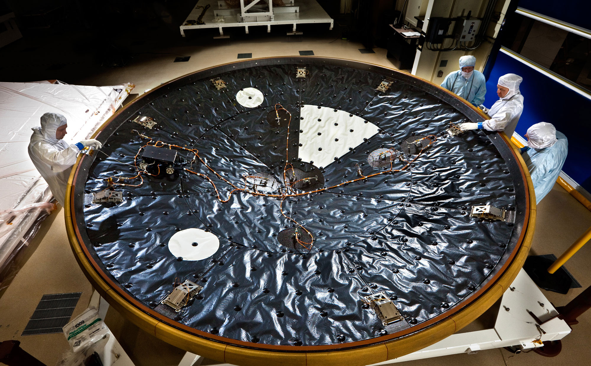 The heat shield for NASA's Mars Science Laboratory is the largest ever built for a planetary mission.