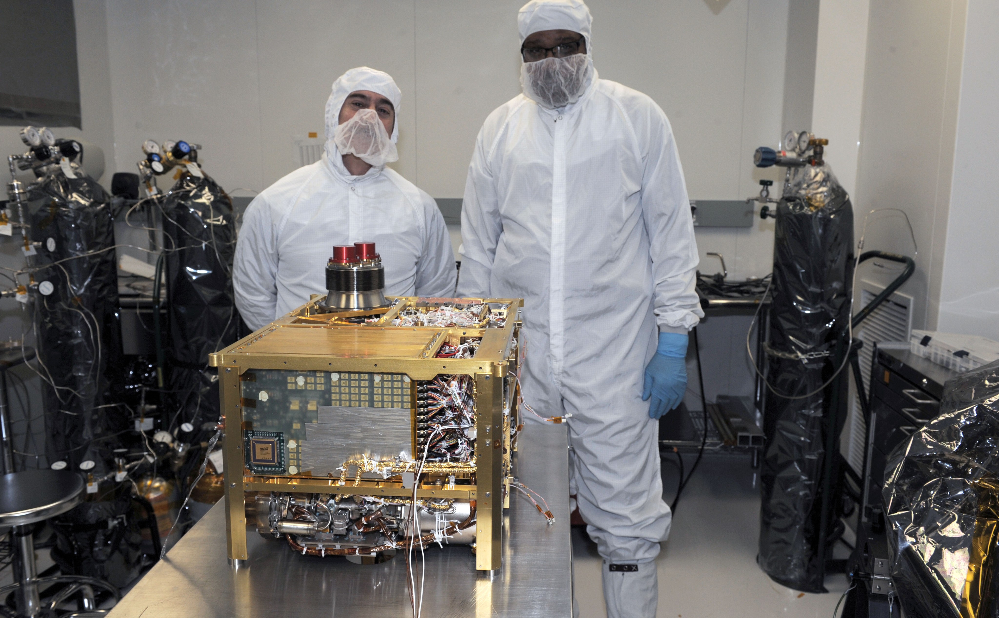 The Sample Analysis at Mars (SAM) instrument for NASA's Mars Science Laboratory mission will study chemistry of rocks, soil and air as the mission's rover, Curiosity, investigates Gale Crater on Mars.