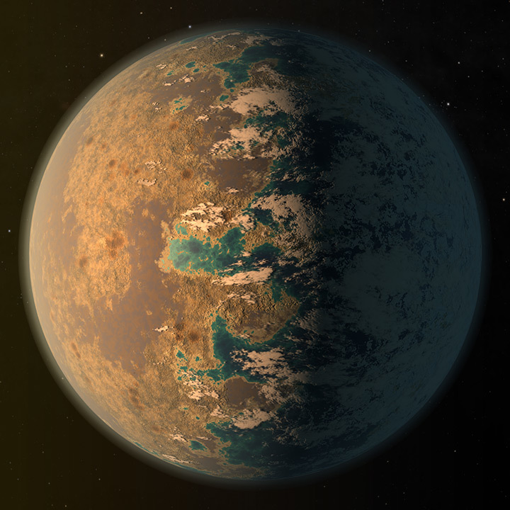 Artist's depiction of an exoplanet