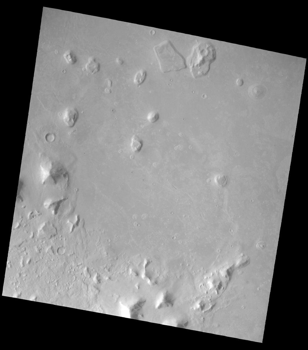 Shortly after midnight Sunday morning (5 April 1998 12:39 AM PST), the Mars Orbiter Camera (MOC) on the Mars Global Surveyor (MGS) spacecraft successfully acquired a high resolution image of the "Face on Mars" feature in the Cydonia region.