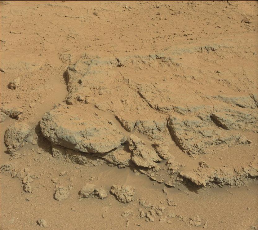 For at least a couple of days, the science team of NASA's Mars rover Curiosity is focused on a full-bore science campaign at a tantalizing, rocky site informally called "Darwin."