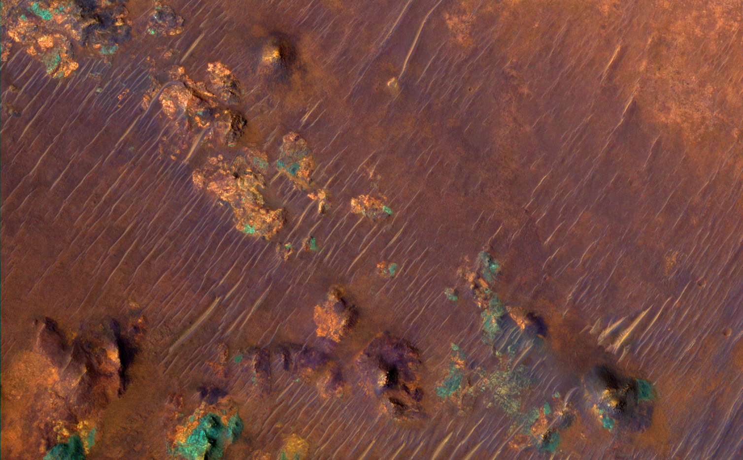 Color Image of Nili Fossae Trough, a Candidate MSL Landing Site