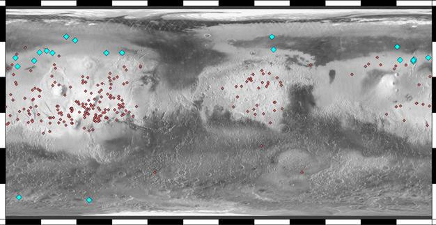 Locations of Ice-Exposing Fresh Craters on Mars - NASA Science
