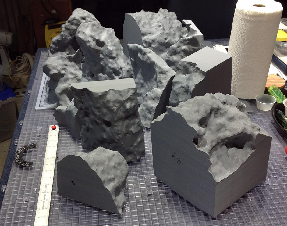 Researchers created each of 11 pieces in the 3D printer and glued them together to build the true-size model.