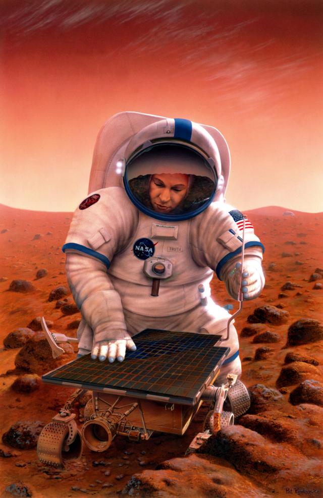 Космонавт на планете. Человек на марсе арт. Люди на других планетах. Колонизация марса наса. Космонавт на другой планете.