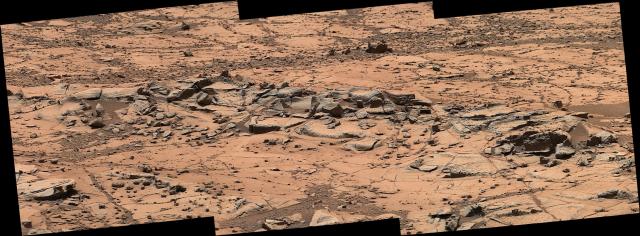 Erosion Resistance at 'Pink Cliffs' at Base of Martian Mount Sharp ...