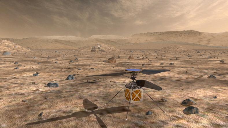 A proposed helicopter could triple the distances that Mars rovers can drive in a Martian day and help pinpoint interesting targets for study.