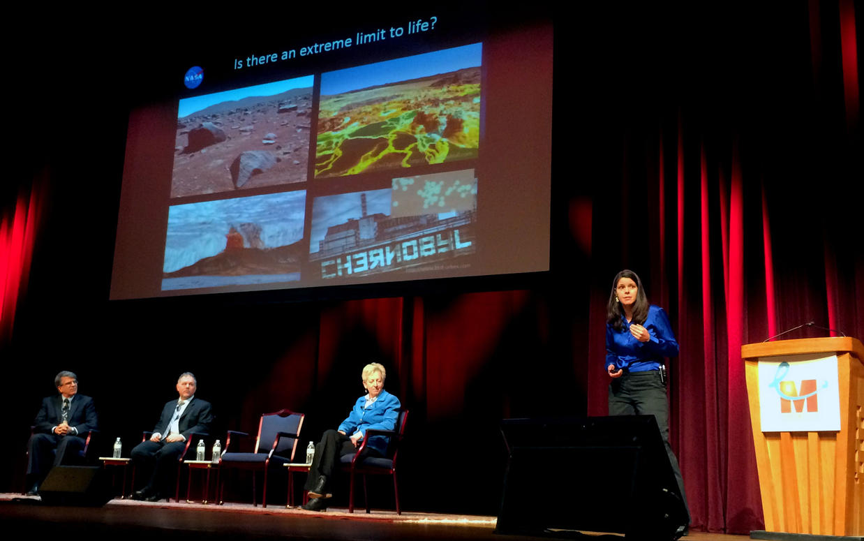 Goddard astrobiologist Jennifer Eigenbrode names some extreme locations on Earth where life exists, which makes it easier to believe that life could exist in the extreme conditions on Mars.