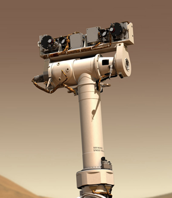 What looks like the rover "neck and head" is called the Pancam Mast Assembly.