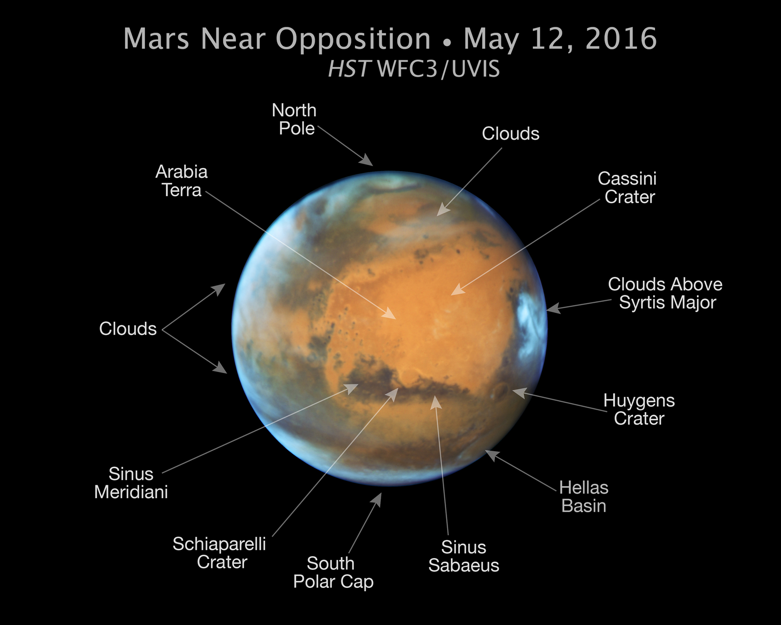 On May 30, Mars will be the closest it has been to Earth in 11 years, at a distance of 46.8 million miles. Mars is especially photogenic during opposition because it can be seen fully illuminated by the sun as viewed from Earth.
