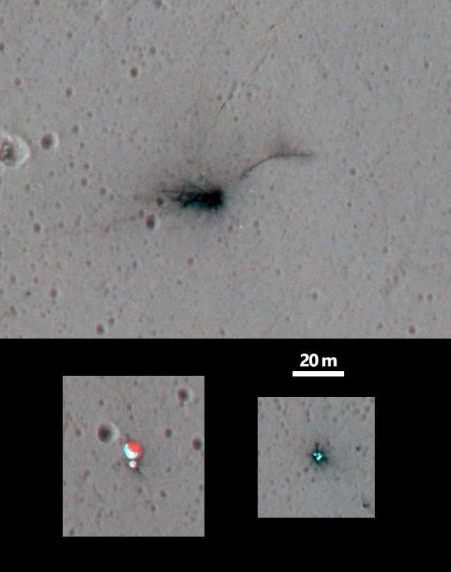 Schiaparelli Impact Site on Mars, Stereo - NASA Science