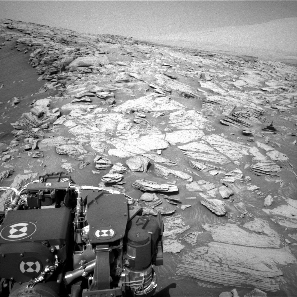 This image was taken by Left Navigation Camera onboard NASA's Mars rover Curiosity on Sol 2695.