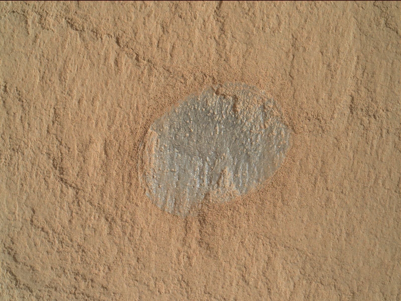 This image of the Edinburgh bedrock was taken by MAHLI onboard NASA's Mars rover Curiosity on Sol 2703