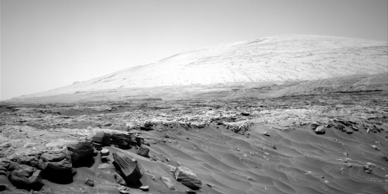 An image of Mount Sharp on Mars