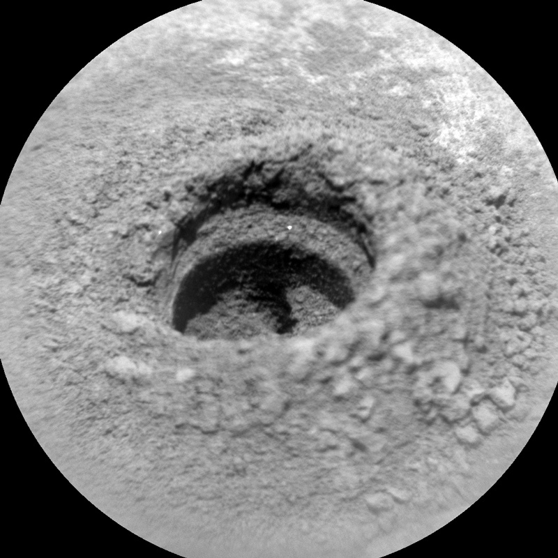 An mage of Mars surface taken by Chemistry &amp; Camera (ChemCam)