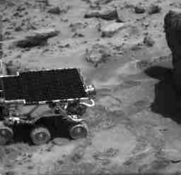 This "movie" was generated from 17 separate frames taken by the Imager for Mars Pathfinder (IMP) on Sol 13.