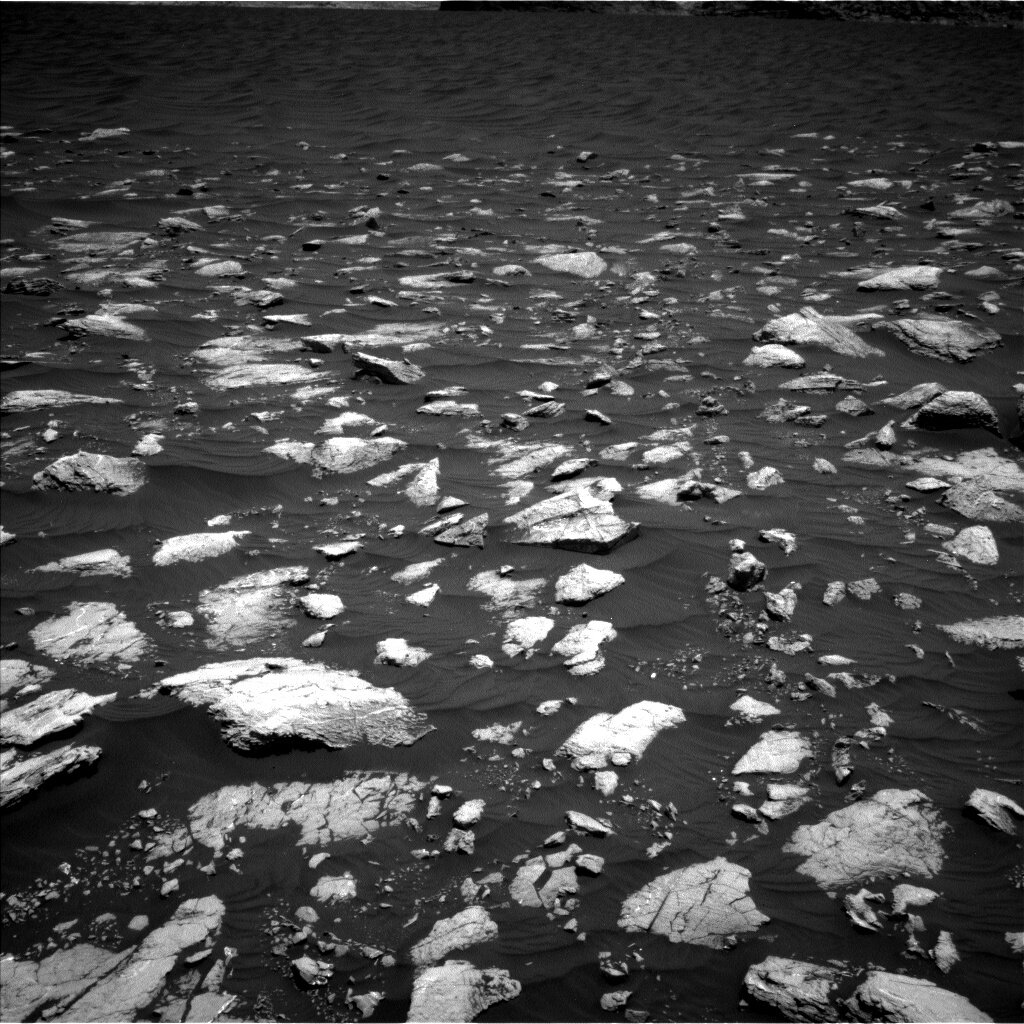 Image of bedrocks on Mars.