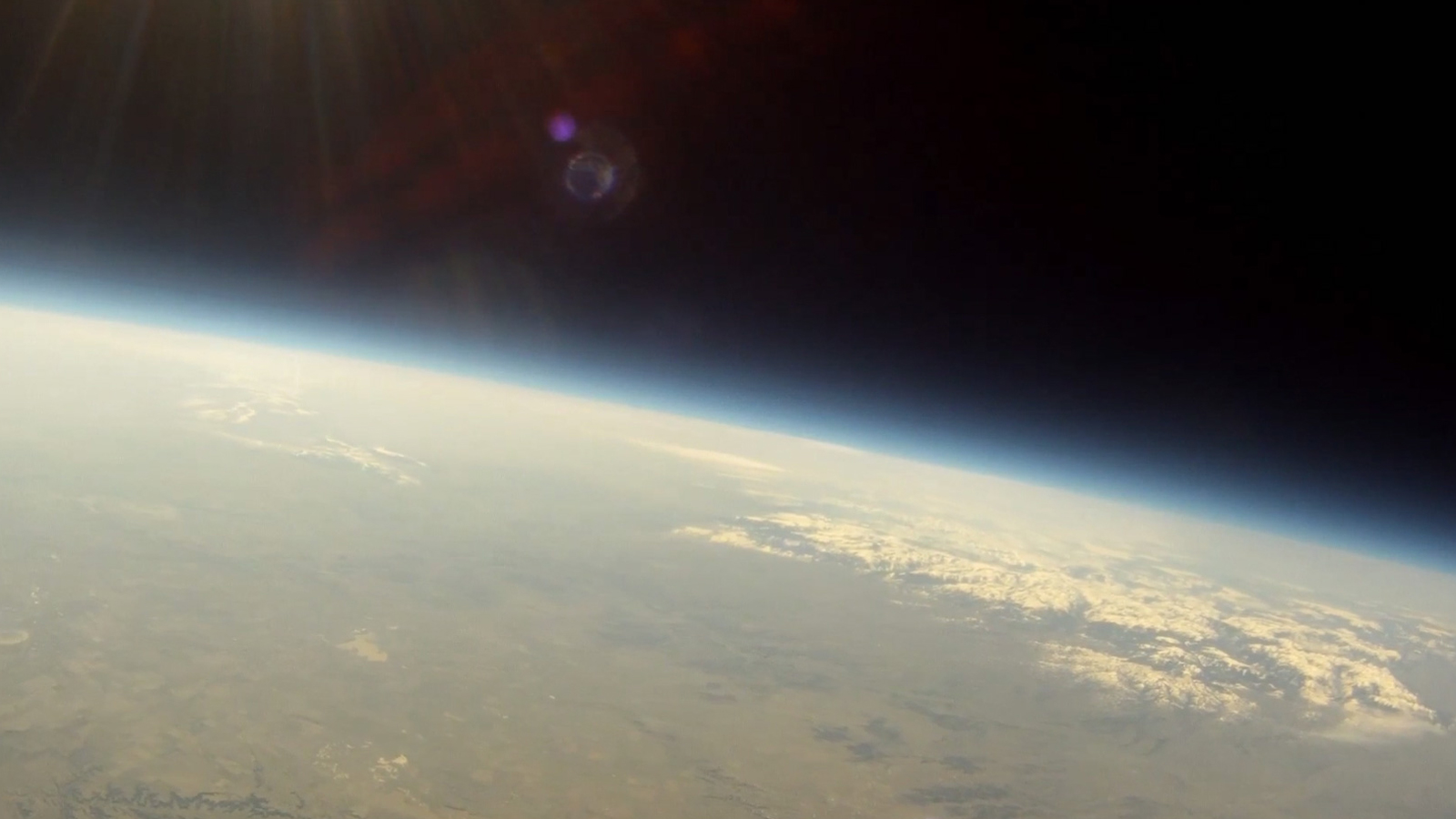 This picture of Montana was taken from the stratosphere (84,000 feet or 25,000 meters) during one of Montana Space Grant Consortium's high-altitude balloon tests on April 19, 2014.