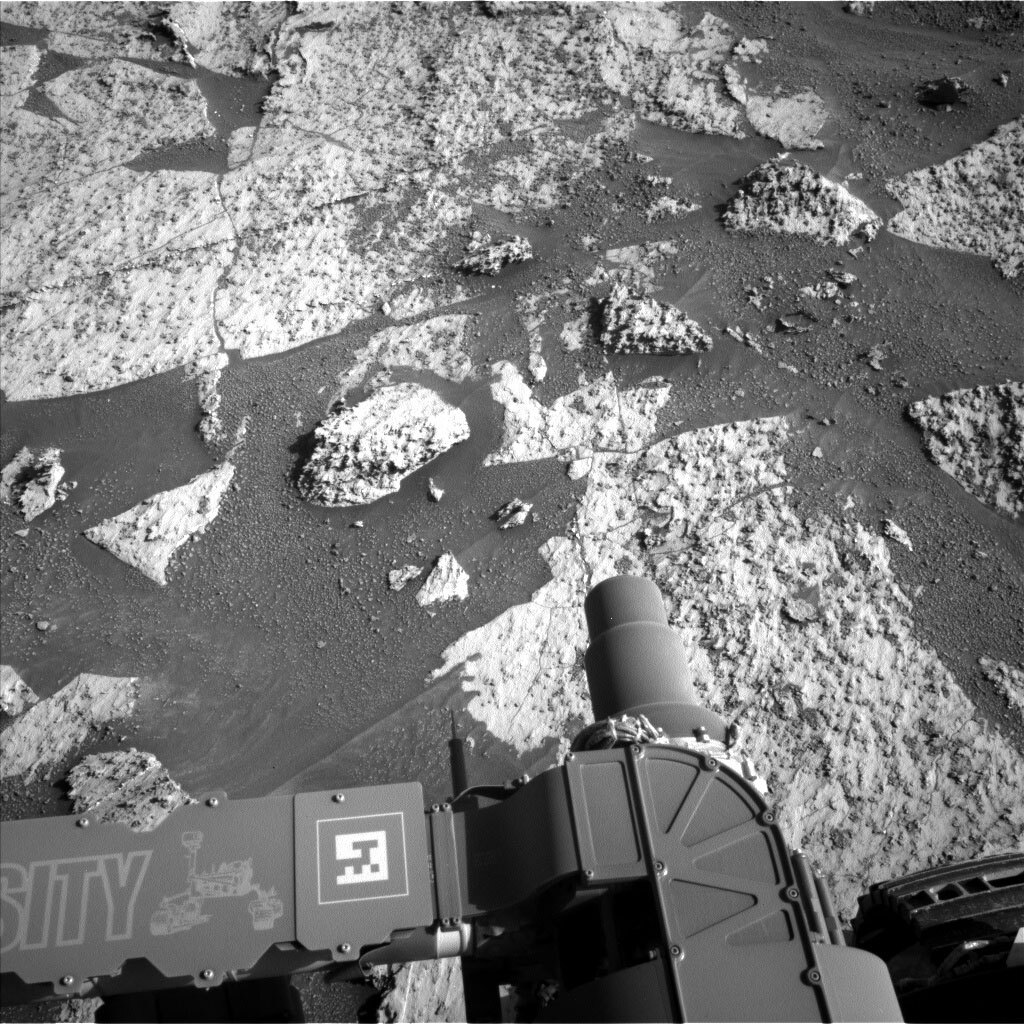 This image was taken by Left Navigation Camera onboard NASA's Mars rover Curiosity on Sol 3145.