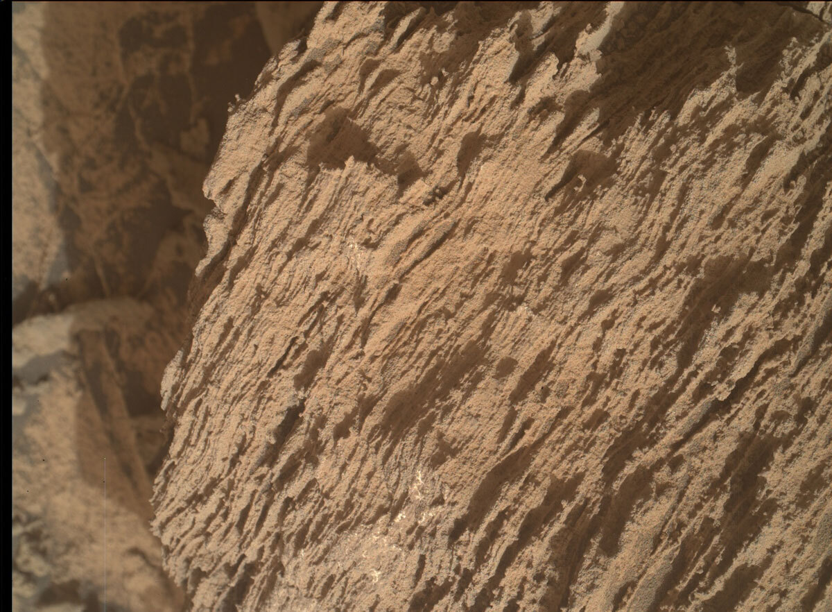 NASA's Mars rover Curiosity acquired this image using its Mars Hand Lens Imager (MAHLI), located on the turret at the end of the rover's robotic arm, on January 20, 2022, Sol 3362.