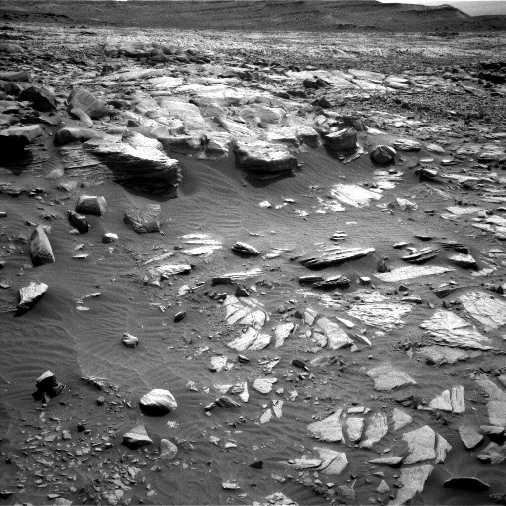 This image was taken by Left Navigation Camera onboard NASA's Mars rover Curiosity on Sol 3413.