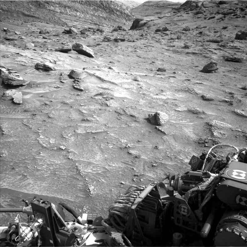 Image taken by Left Navigation Camera onboard NASA's Mars rover Curiosity on Sol 3536.