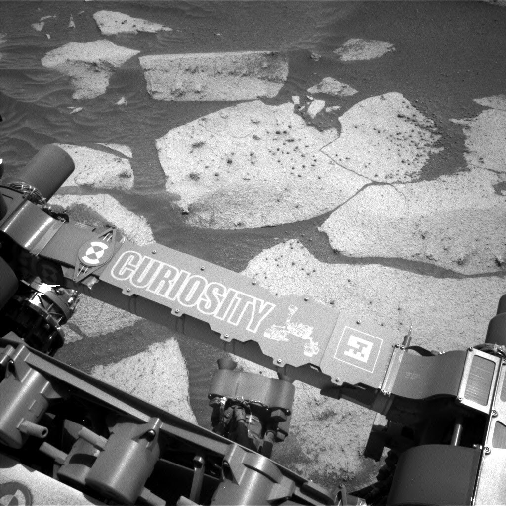 This image was taken by Left Navigation Camera onboard NASA's Mars rover Curiosity on Sol 3574.