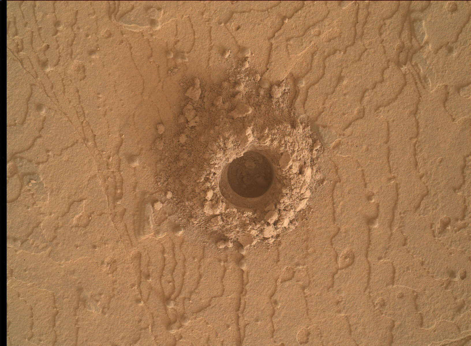NASA's Mars rover Curiosity acquired this image using its Mars Hand Lens Imager (MAHLI), located on the turret at the end of the rover's robotic arm on Sol 3624.
