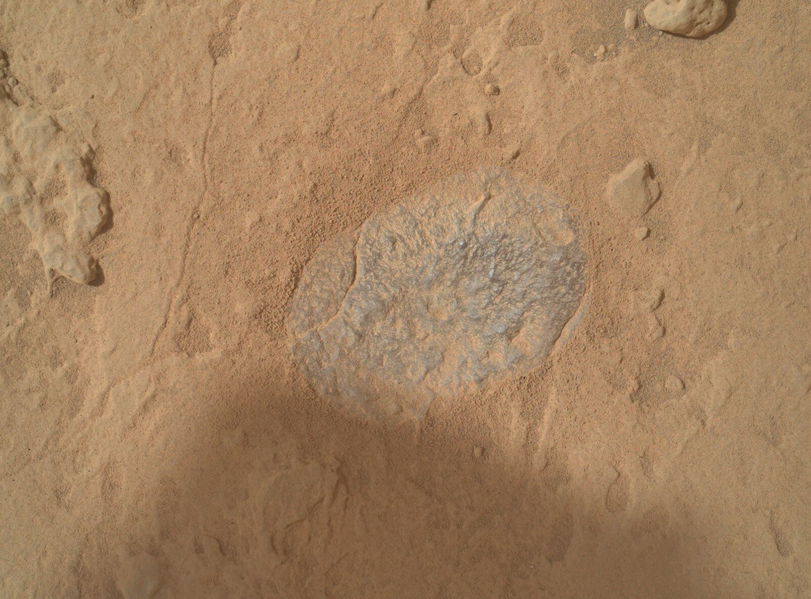 NASA's Mars rover Curiosity acquired this image using its Mars Hand Lens Imager (MAHLI), located on the turret at the end of the rover's robotic arm, on December 7, 2022, Sol 3674.