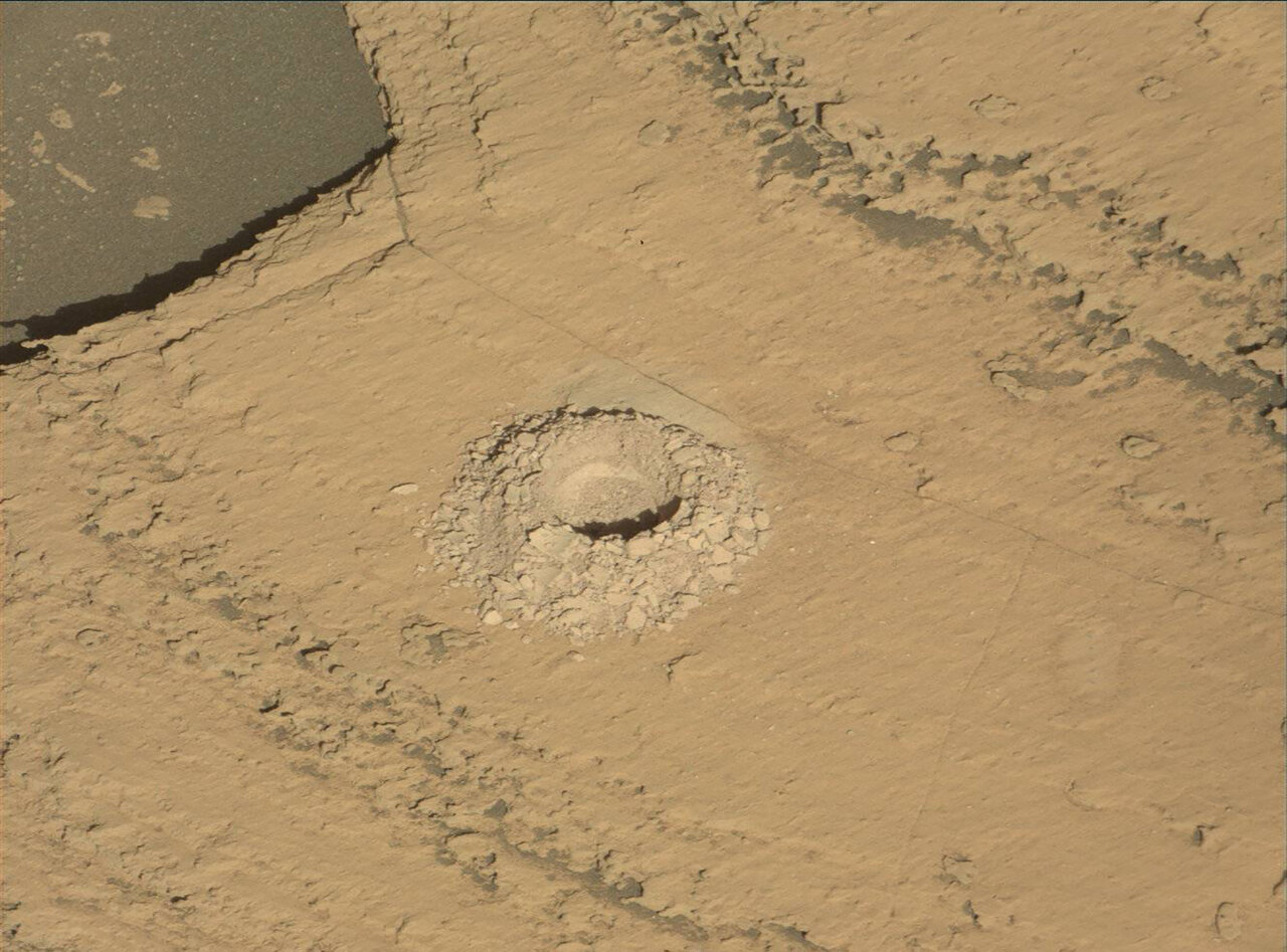 Mastcam image of the Sequoia drill hole acquired on Sol 3981.