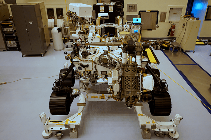 Front View of Perseverance Rover