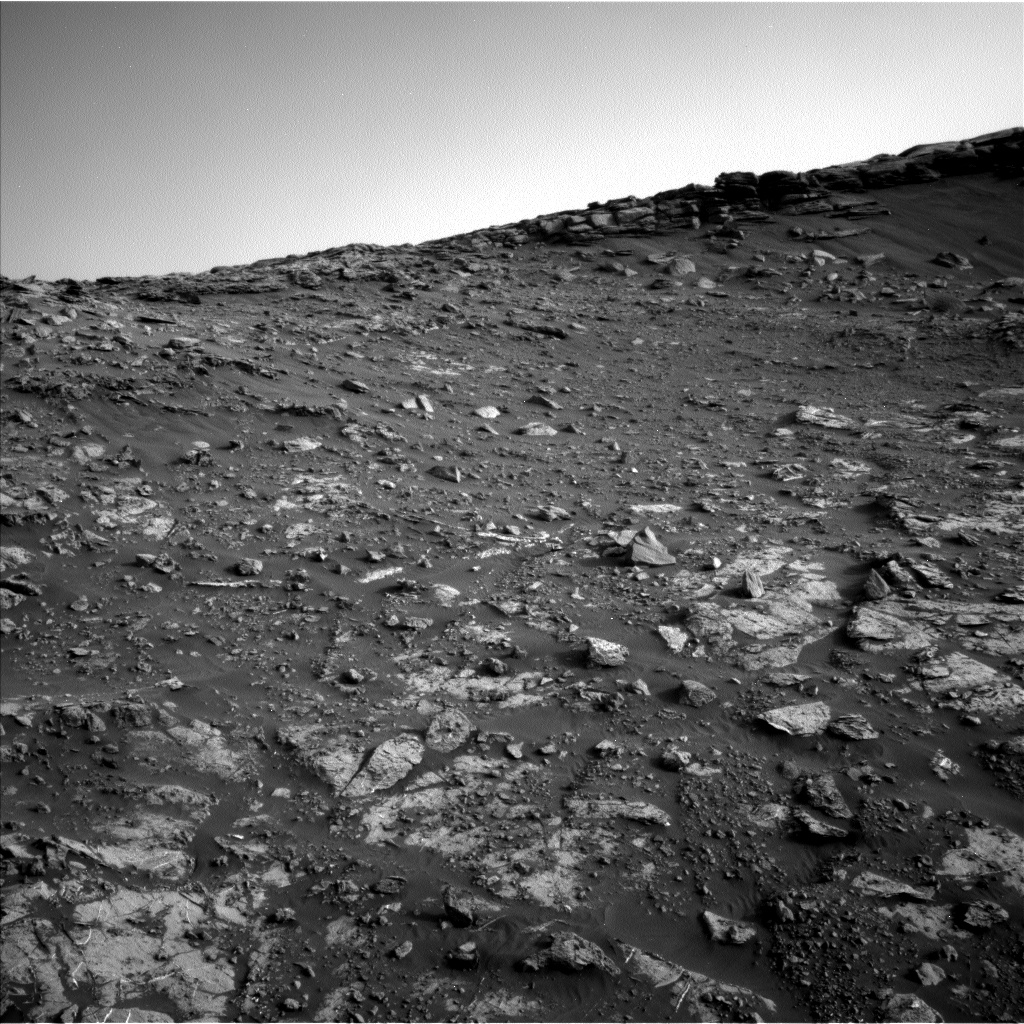 View of a potentially passible route onto the top of the Greenheugh pediment.