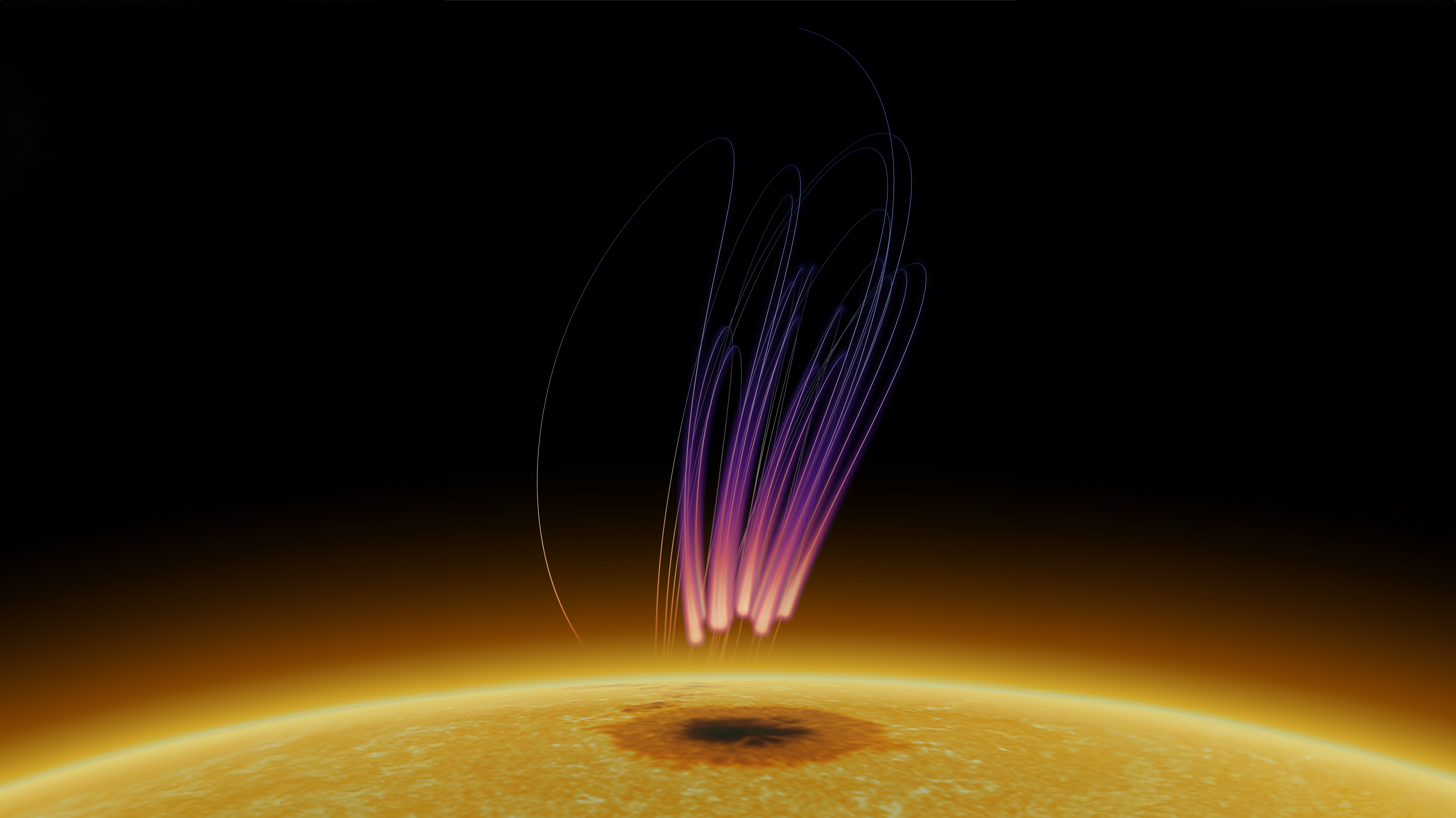 NASA-Supported Team Discovers Aurora-Like Radio Bursts Above Sunspot
