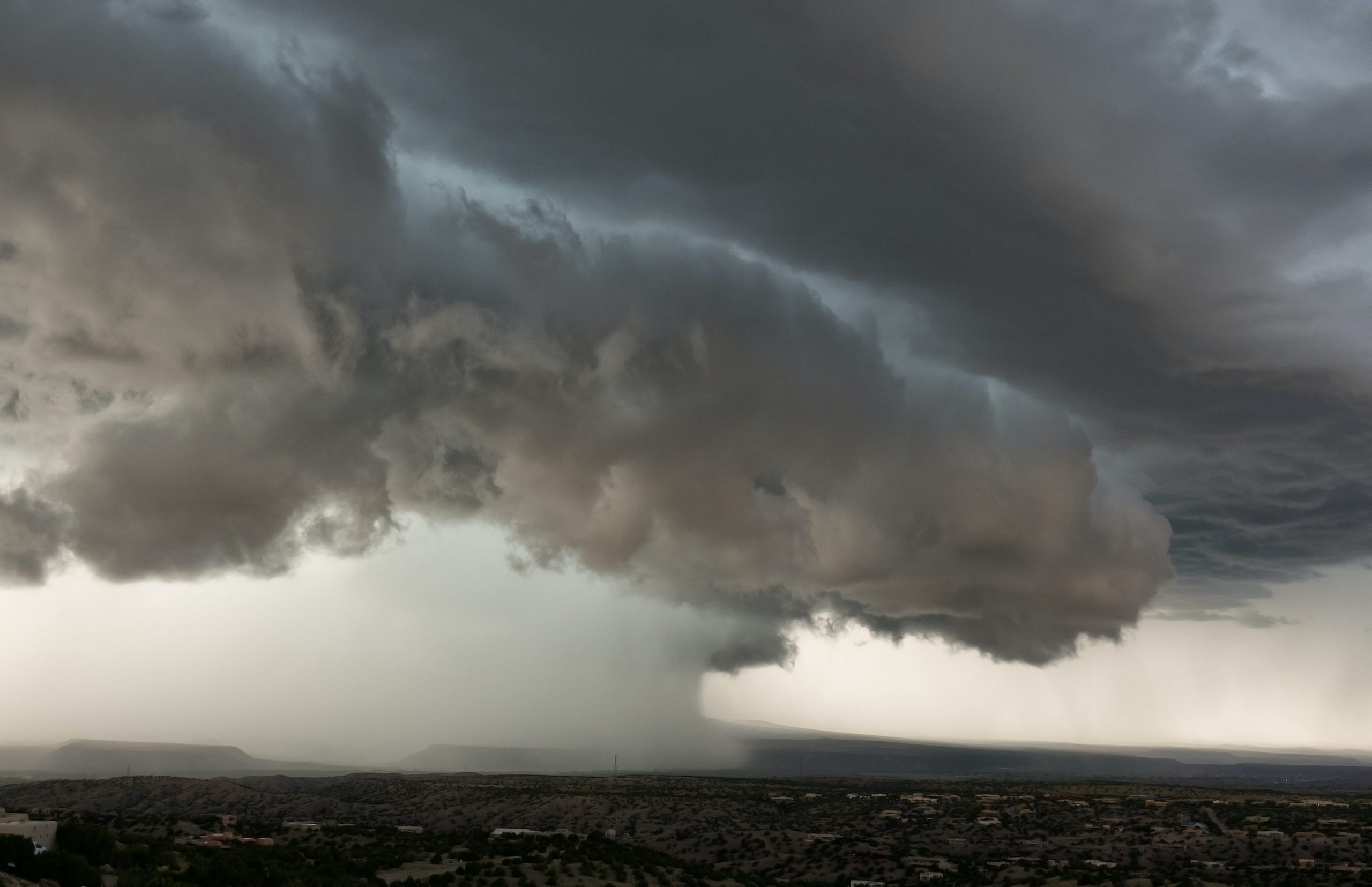 Photo of monsoon over Mexico.