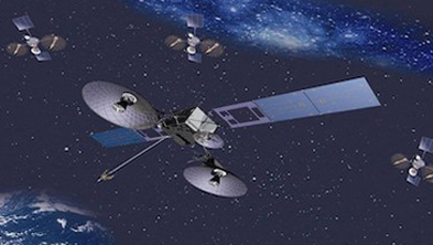 The Near Space Network Space Relay provides near-constant communication through a constellation of GEOsynchronous satellites.