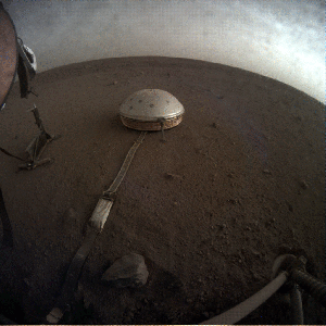 Clouds zips across the sky in this timelapse image of Mars.