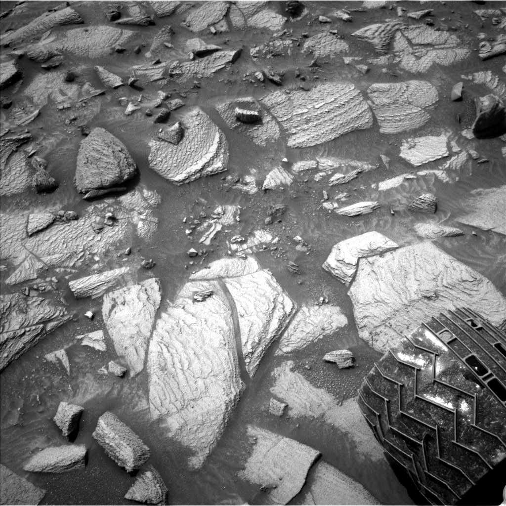 Mars image was taken by Left Navigation Camera onboard NASA's Mars rover Curiosity