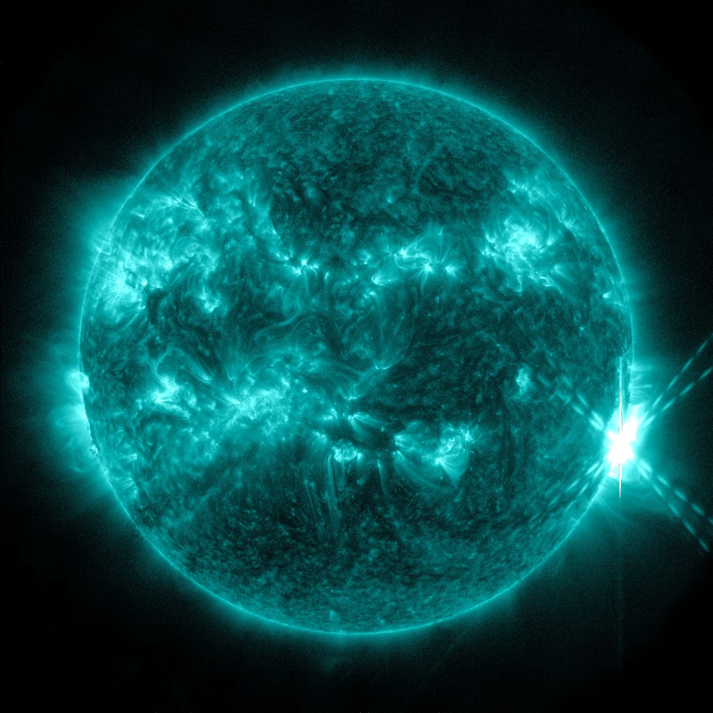 
			Sun Releases Strong Solar Flare - NASA Science			