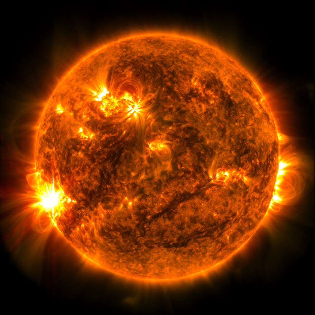 
			Sun Releases Strong Solar Flare - NASA Science			