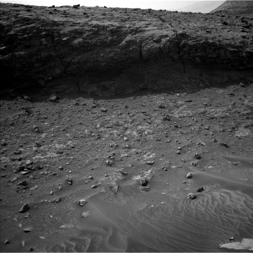 This image was taken by Left Navigation Camera onboard NASA's Mars rover Curiosity on Sol 4176 (2024-05-05 22:50:10 UTC).