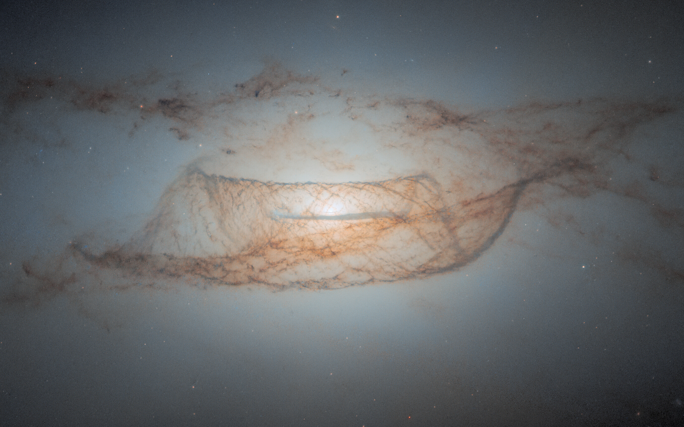 Hubble Views Cosmic Dust Lanes