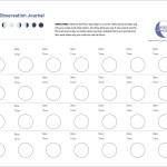 A page of the Moon journal. There are rows of empty circles to represent the days in the month.