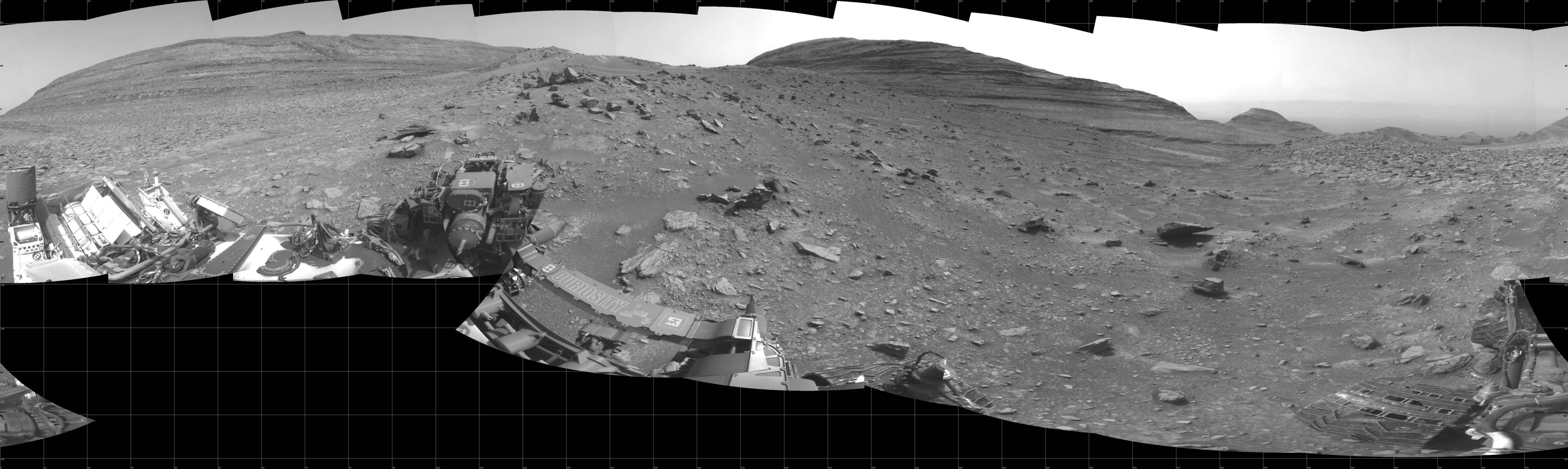 Curiosity took the images on May 23, 2024, Sol 4193 of the Mars Science Laboratory mission at drive 2054, site number 107. The local mean solar time for the image exposures was 2 PM.