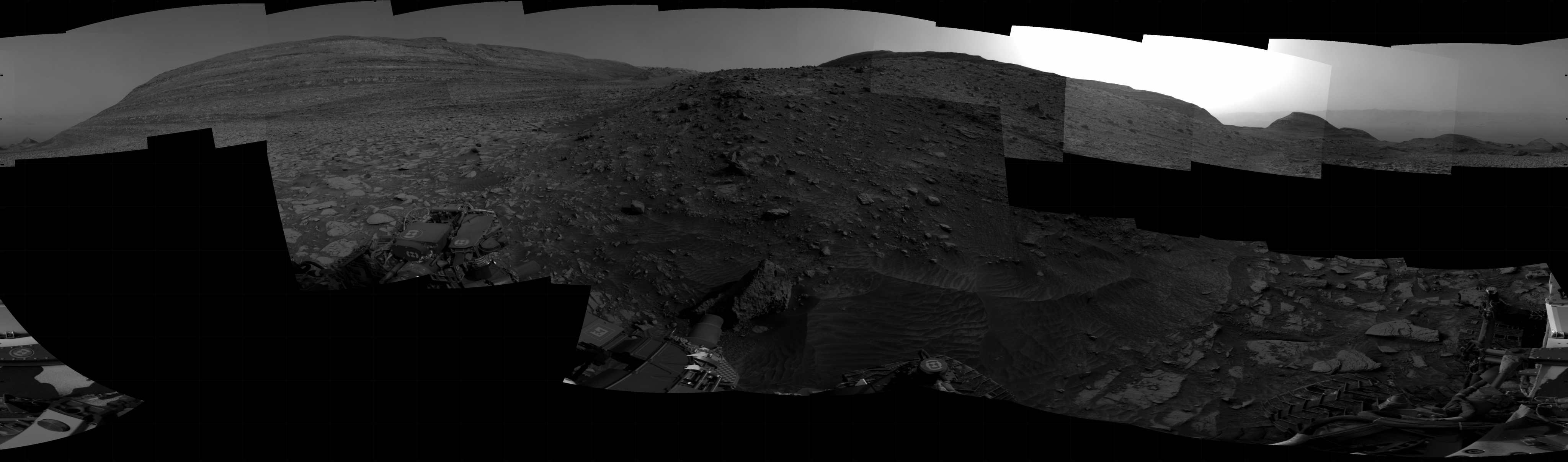Curiosity took the images on April 26, 2024, Sol 4166 of the Mars Science Laboratory mission at drive 3182, site number 106. The local mean solar time for the image exposures was from 3 PM to 4 PM.